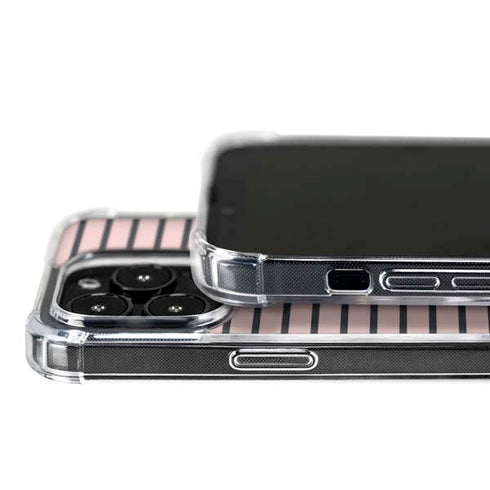 Pink and Black Stripes iPhone 16 Pro MagSafe Case